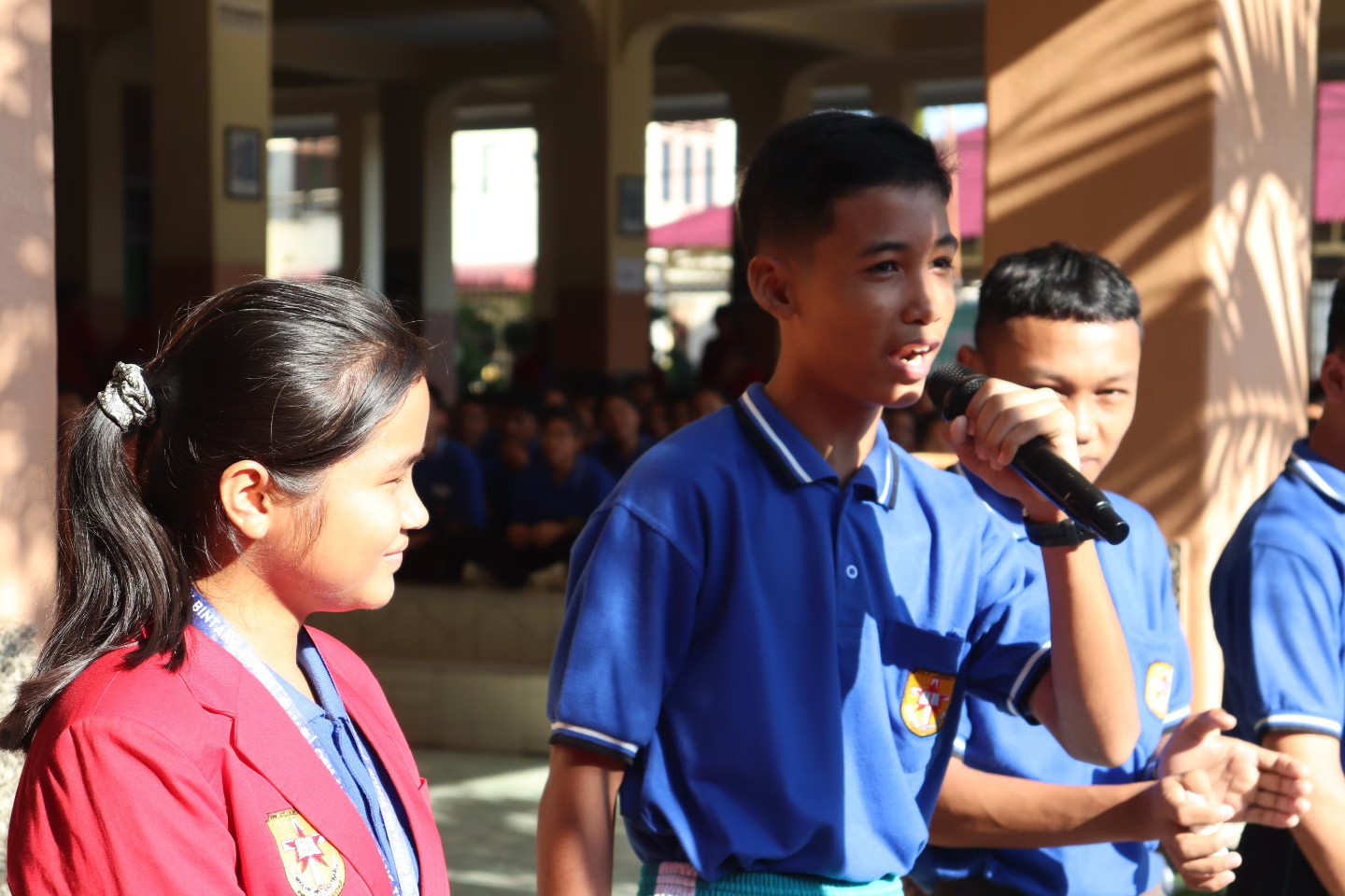Seleksi/interview calon Ketua dan wakil ketua OSIS oleh kepala sekolah