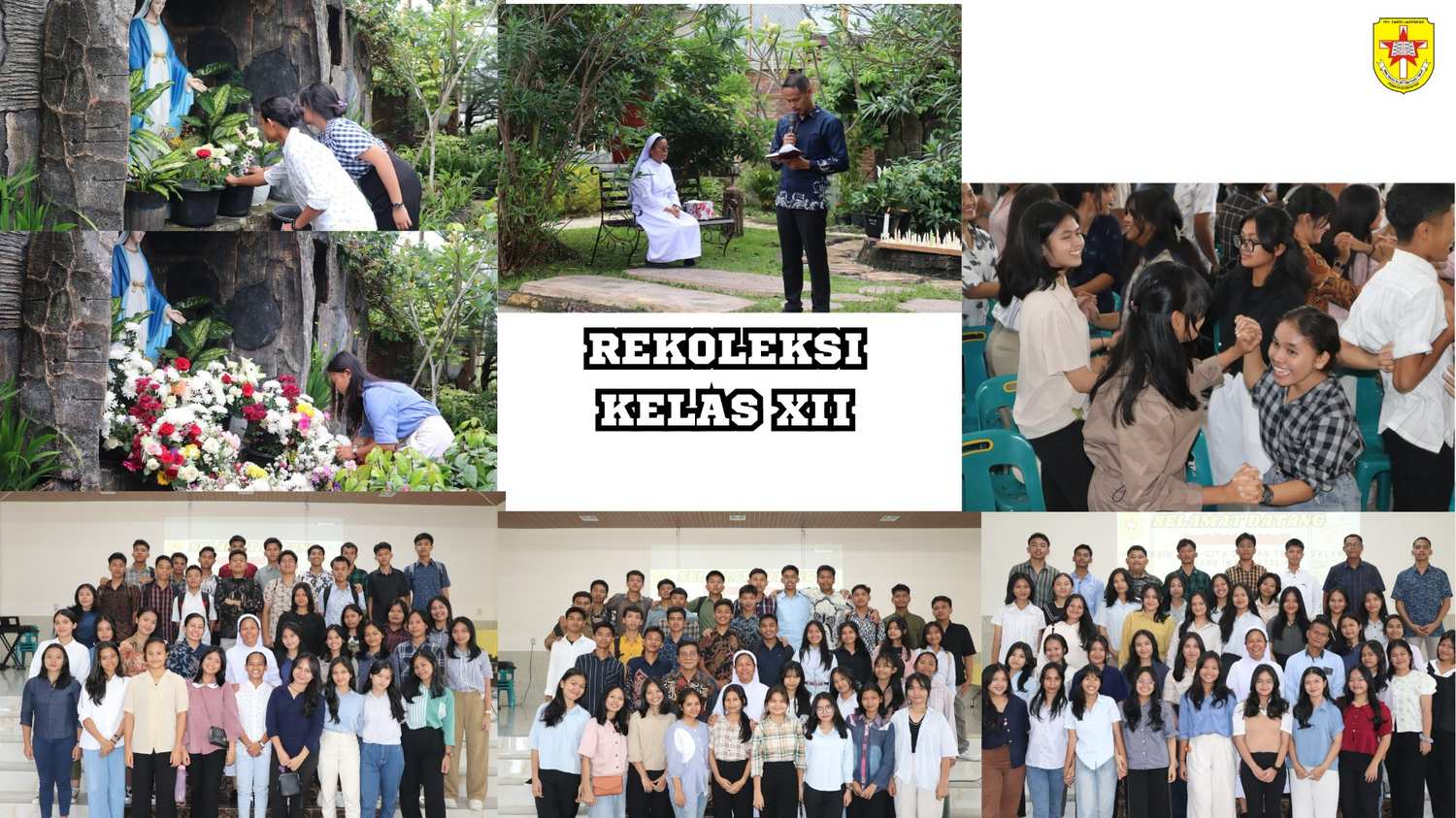  Rekoleksi Kelas XII di aula yayasan