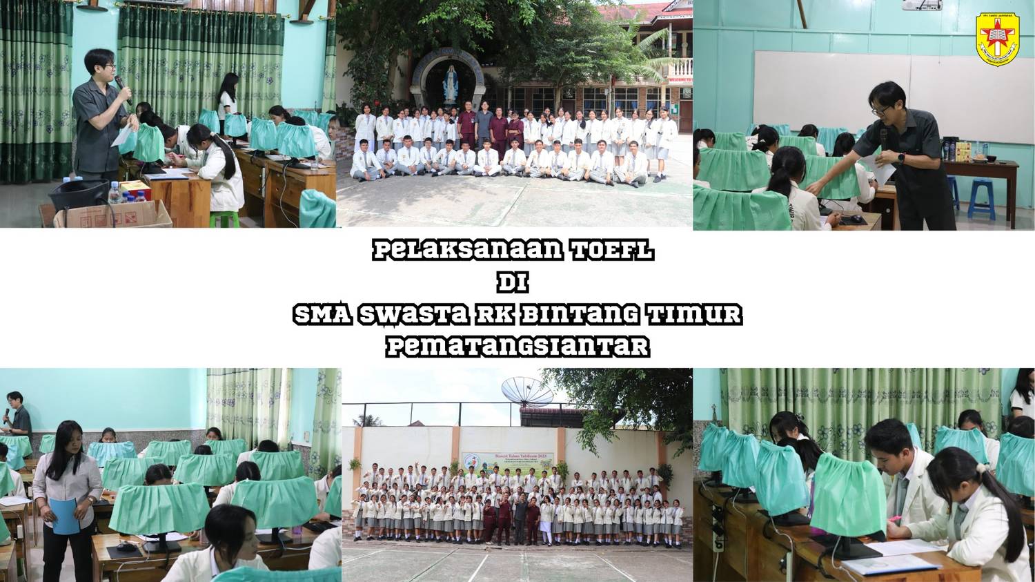 Pelaksanaan TOEFl Prediction kelas plus (Vinsensius 1 dan 7).