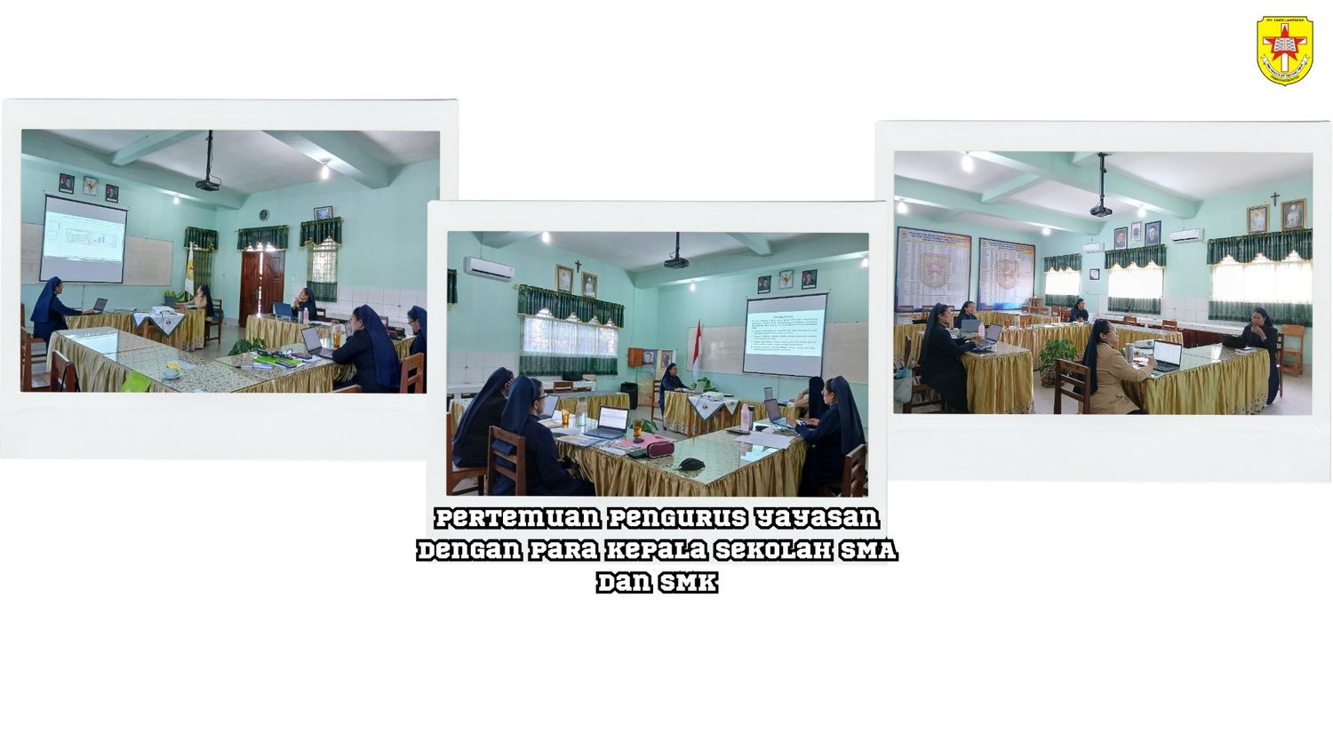 Pertemuan pengurus yayasan dengan para kepala sekolah SMA dan SMK