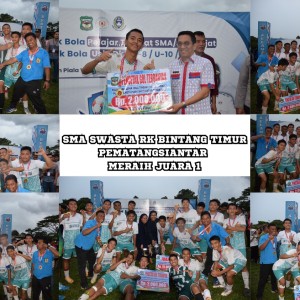 Juara 1  Sepak Bola Piala Walikota Pematangsiantar Tingkat SMA Sederajat 