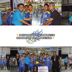 🌟 Penyerahan piala bergilir kepada SMP PTPN 4 MAYANG 🌟