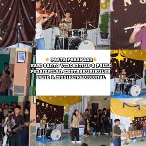 🎶✨ Meriah & Berkesan! ✨pada Perayaan Hari Santo Vincentius a Paulo, kolaborasi spesial Ekstrakurikuler Band x Musik Tradisional SMA Swasta RK Bintang Timur Pematangsiantar sukses menghadirkan penampilan yang memukau. 🙌