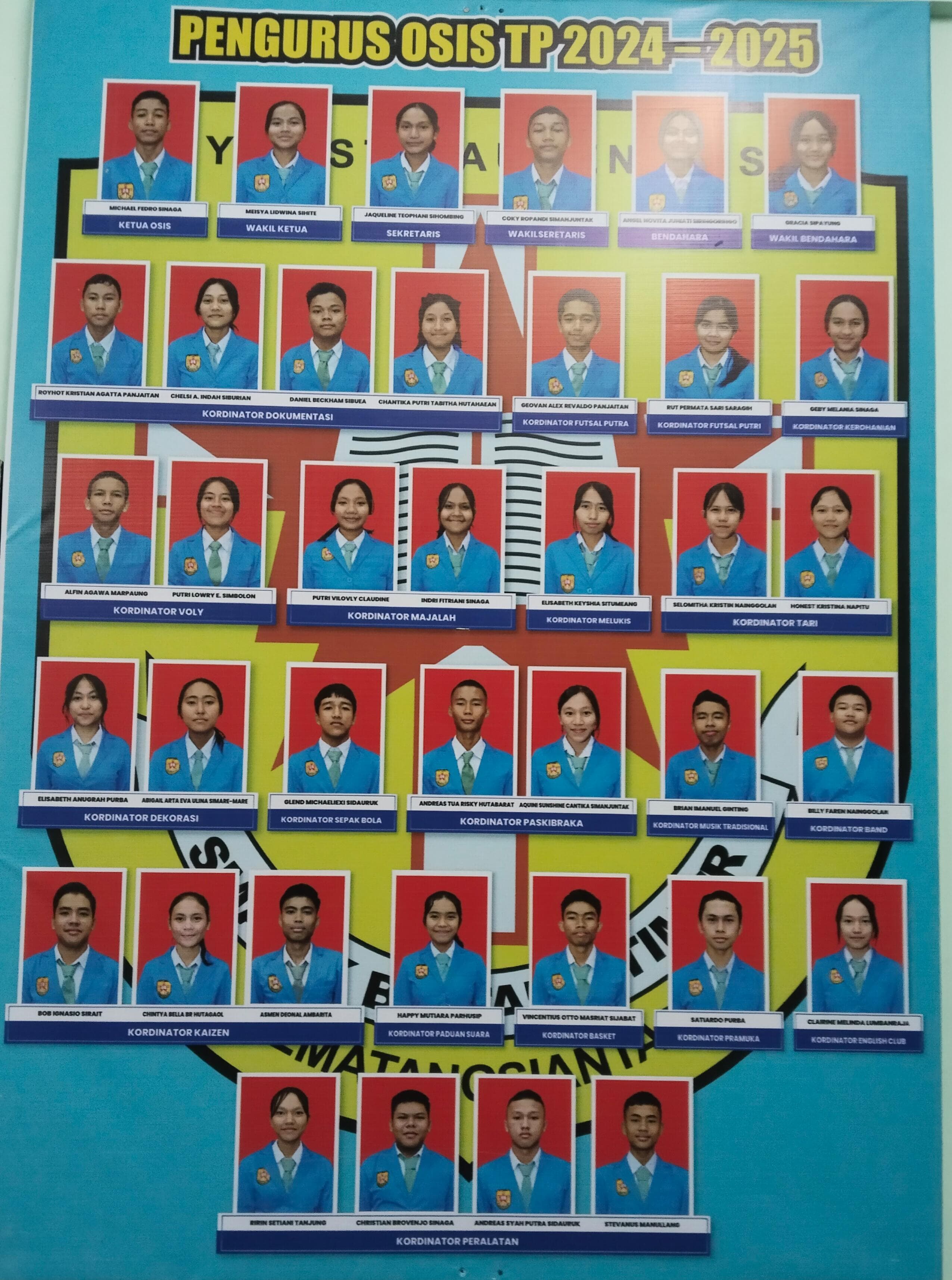 Struktur Pengurus OSIS T.P 2024/2025